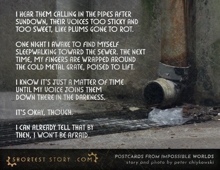 a very short horror story about the sewers