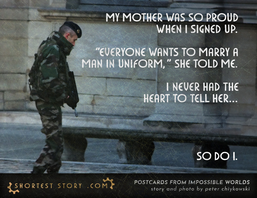 a short story about joining the army