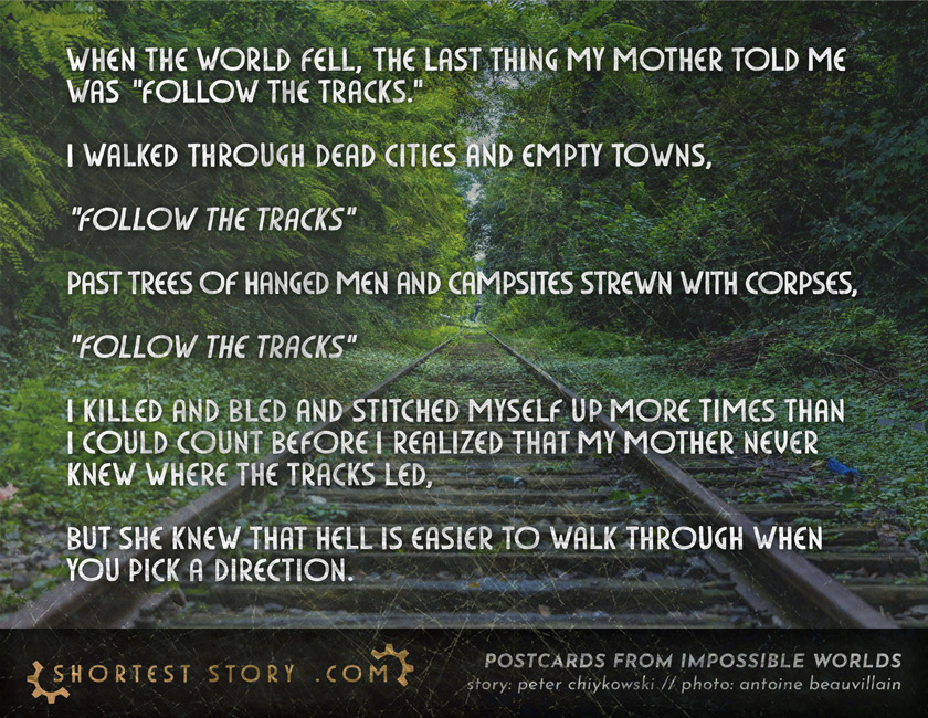 a short story about apocalypses and motherly advice