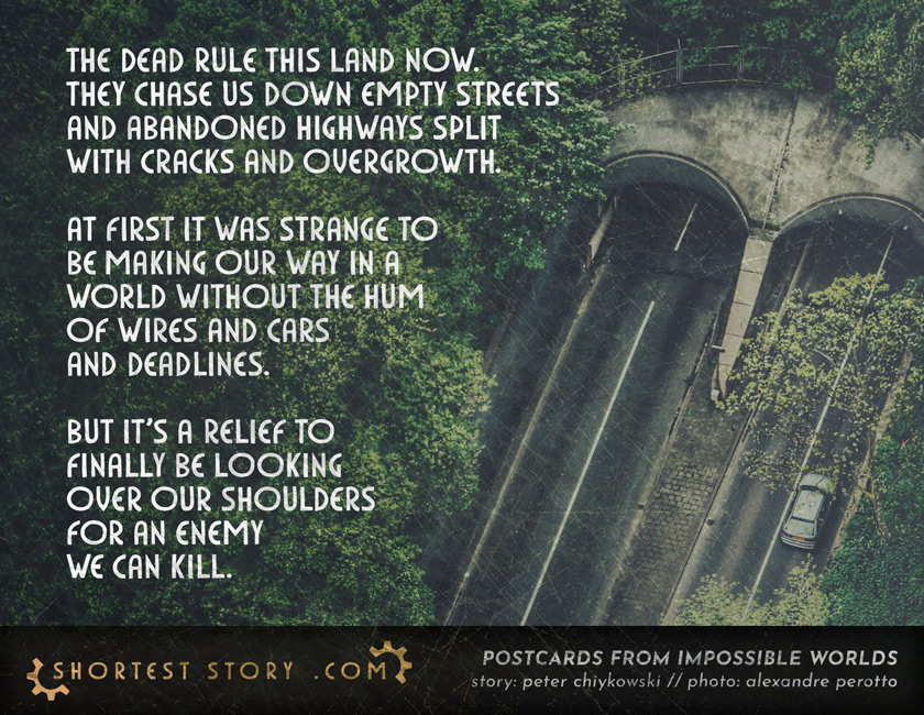 a short story about the living dead and the dead living