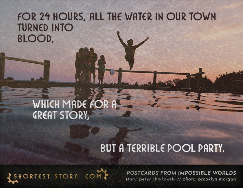 a short story about a town where all the water turned into blood