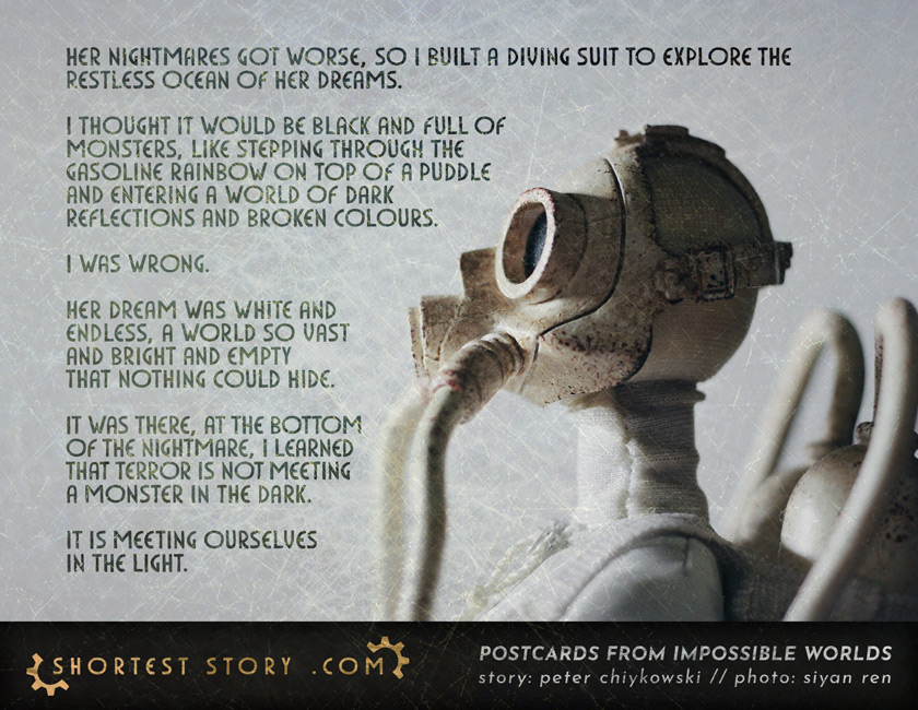 a short story about dreams and diving suits