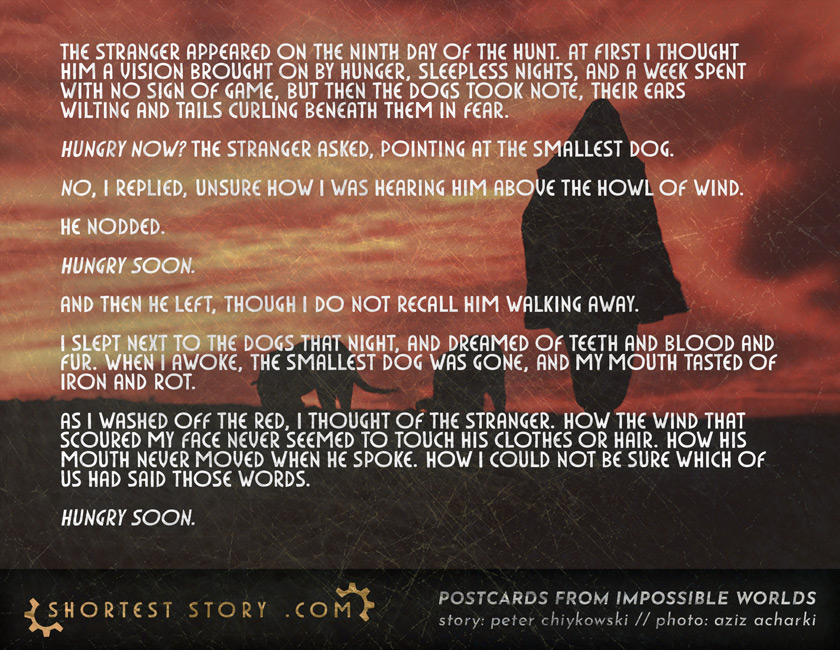 a horror short story about a long hunt with no sign of food