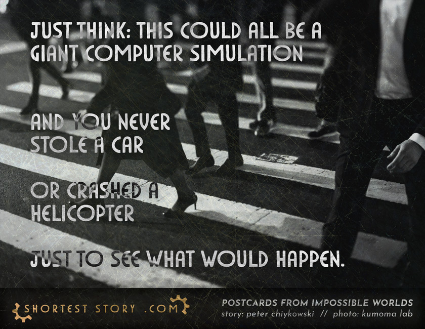 Simulation a short story about making the best of a bad simulation