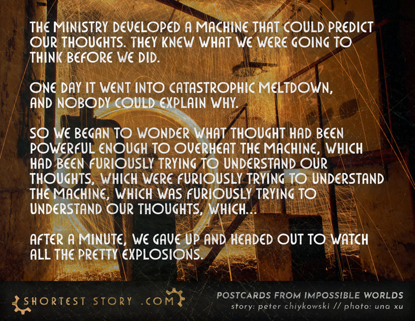 Future Thought Machine a short story about a machine that sees the future