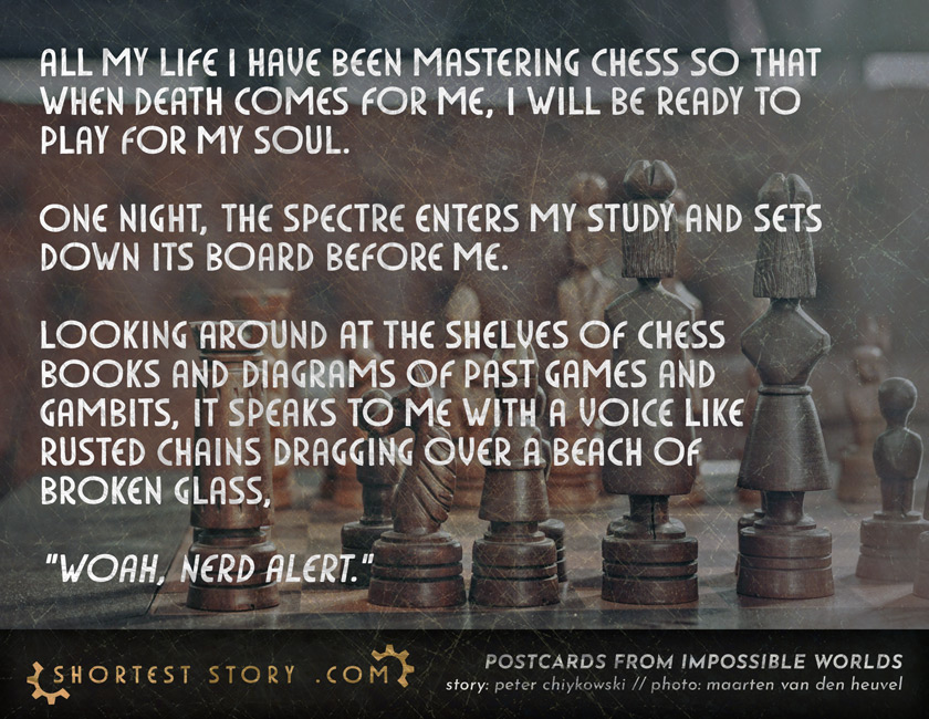 a short story about being ready for the final game when the reaper comes