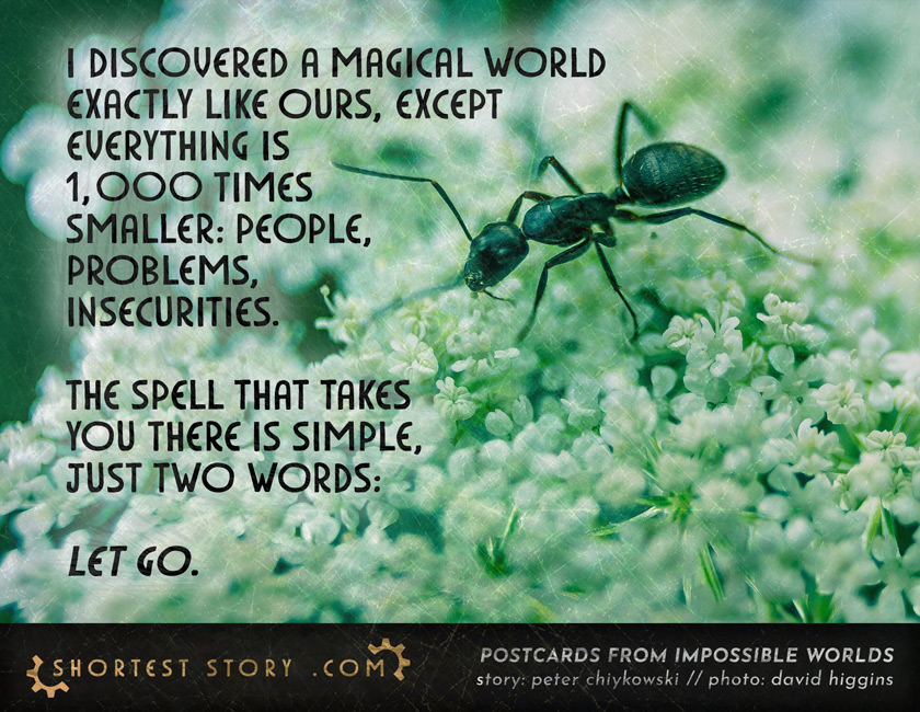 a short story about a magic world where everything's smaller