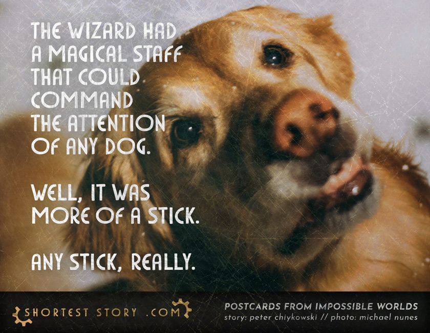 Magical Staff a short story about a magical staff with the power to command dogs