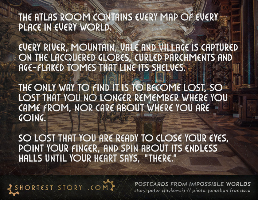 The Atlas Room a short story about the room of all maps