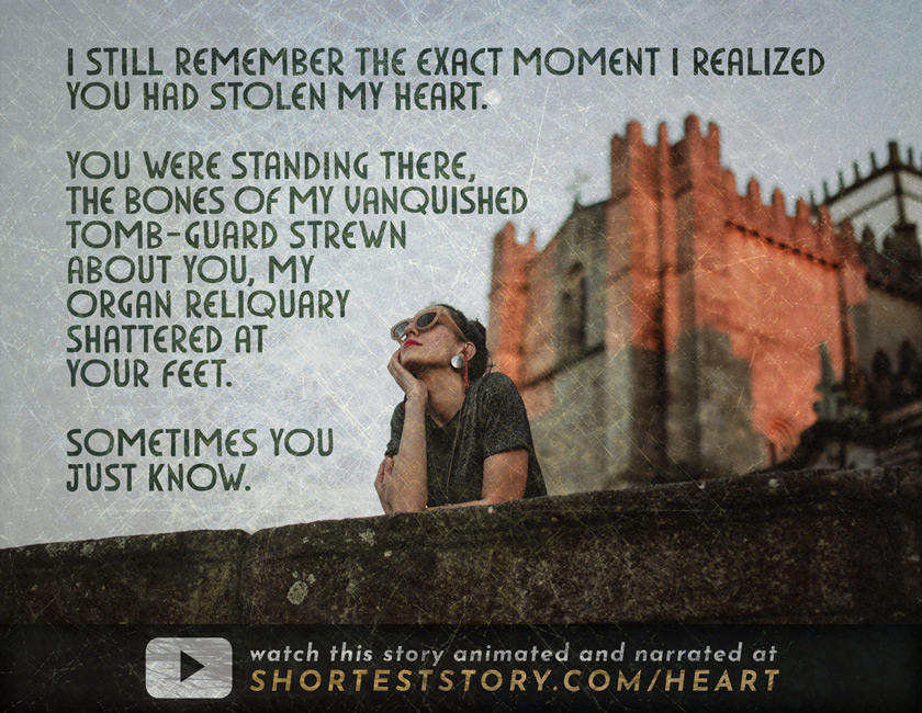 Stolen Heart see this story animated at http://shorteststory.com/heart