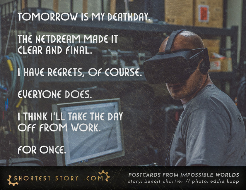 a guest story about taking a day off sometime, maybe