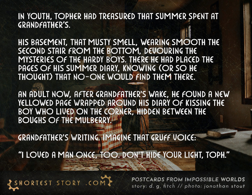 Summer Diary // by special guest Daniel G. Fitch a story about a summer diary, a hiding place, and a secret given light