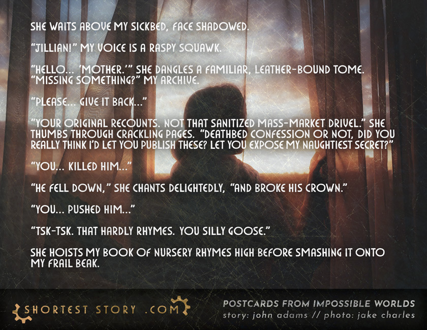 Up the Last Hill // by special guest John Adams a story about a keeper of tales and secrets, and two siblings who went up the hill to fetch a pail of water