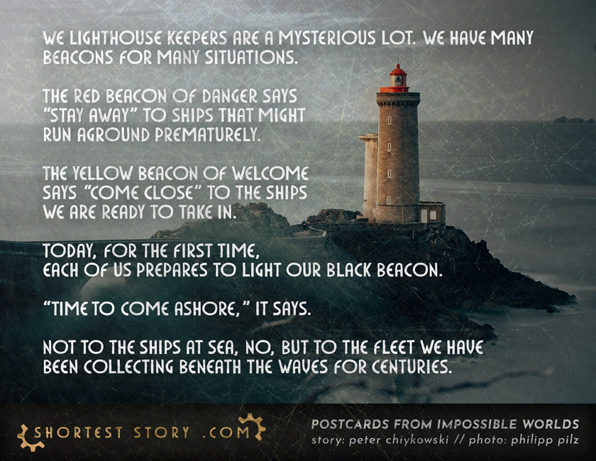 a story about the different beacons lighthouses use