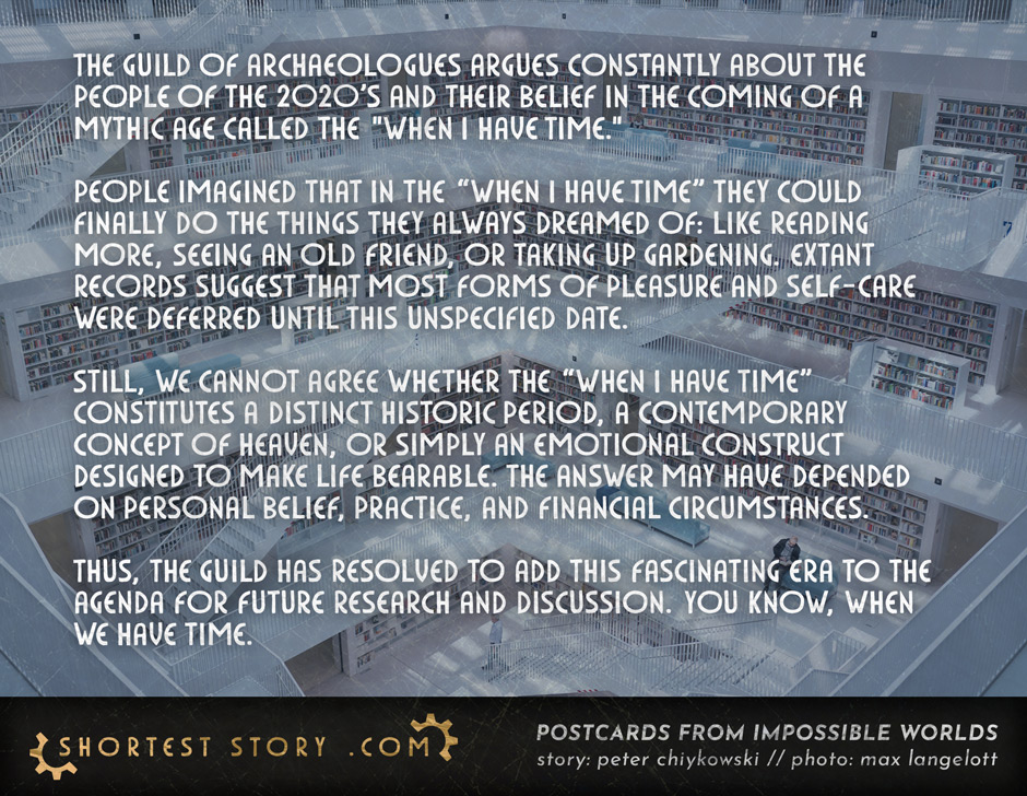 a short story about a mythic period of current history