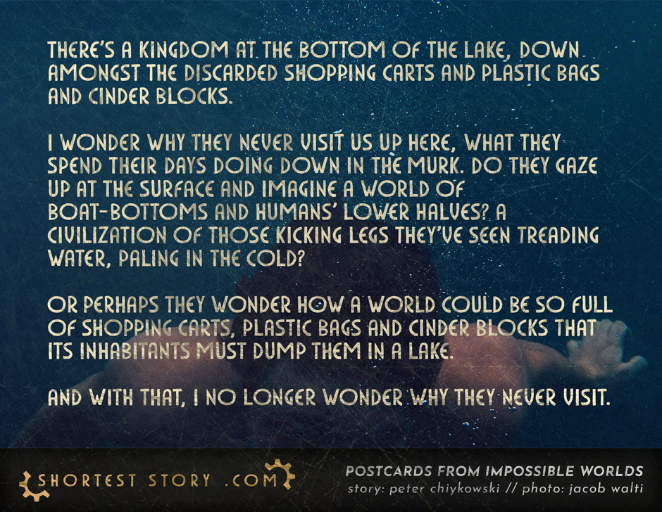 a short story about a civilization at the bottom of the lake